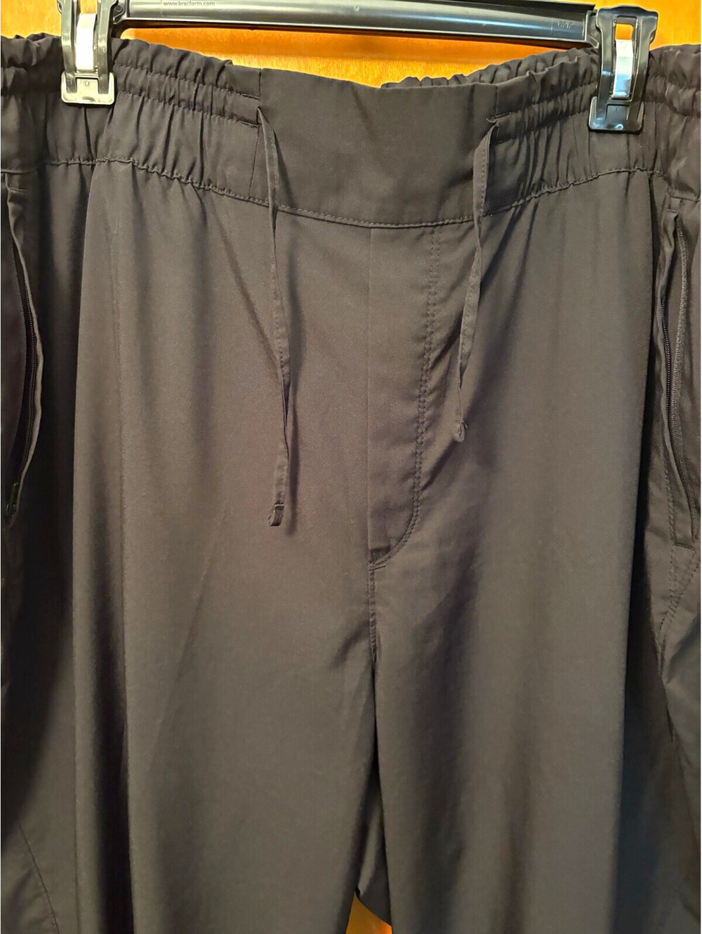 Black Quick Dry Athletic Pants Women’s XXL – Zipper Pockets - Never Not Hustling